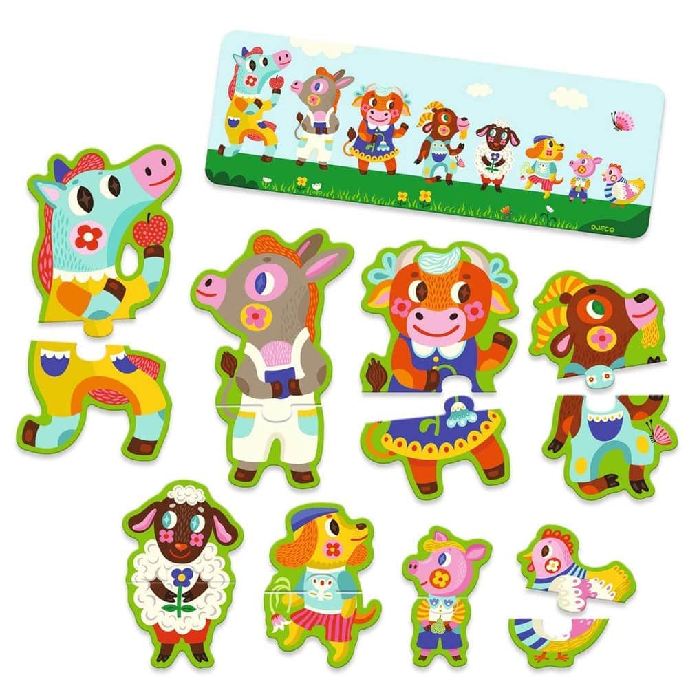 PUZZLE DUO BIG AND SMALL ON THE FARM2