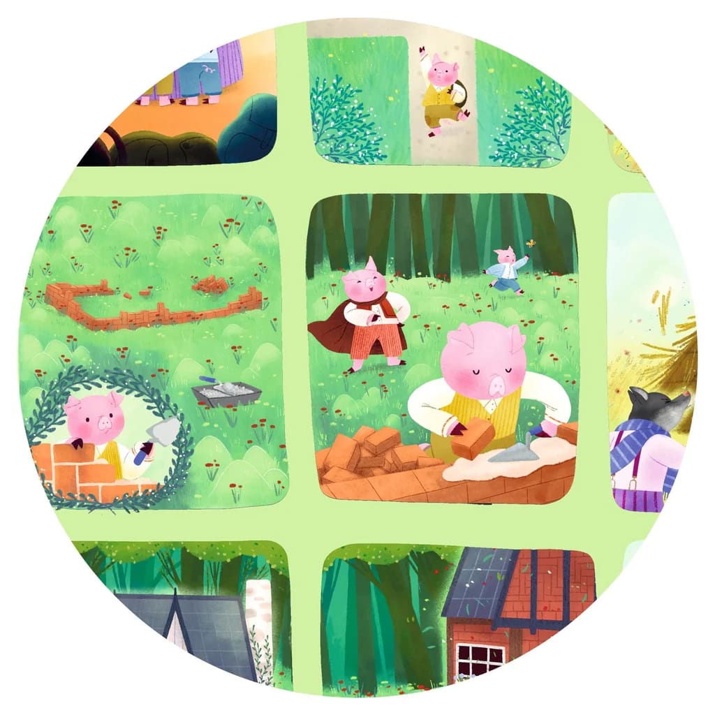 PUZZLES THE THREE LITTLE PIGS 35 PCS4