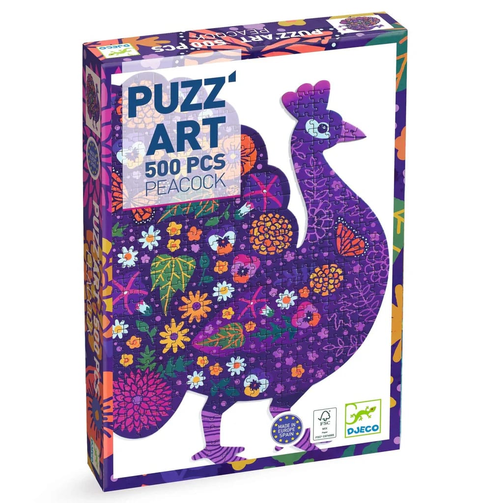 PUZZ ART PEACOCK 500 PCS1
