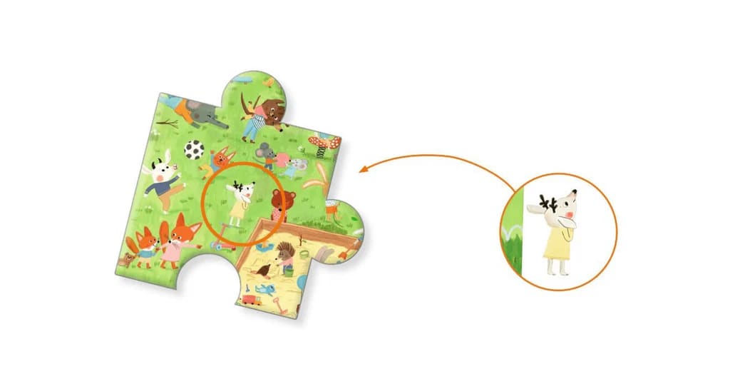 PUZZLE OBSERVACION LITTLE FRIENDS GARDEN 35 PCS4