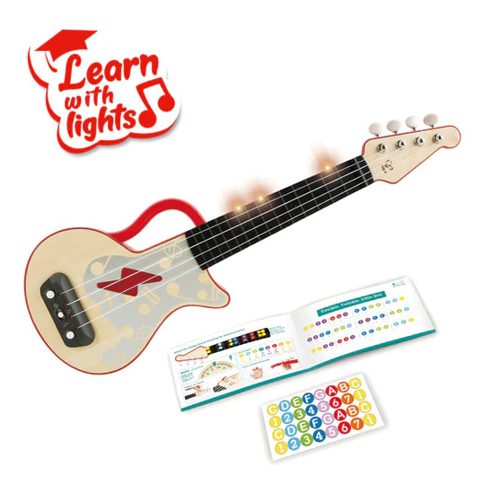 UKELELE ROJO CON LUCES1