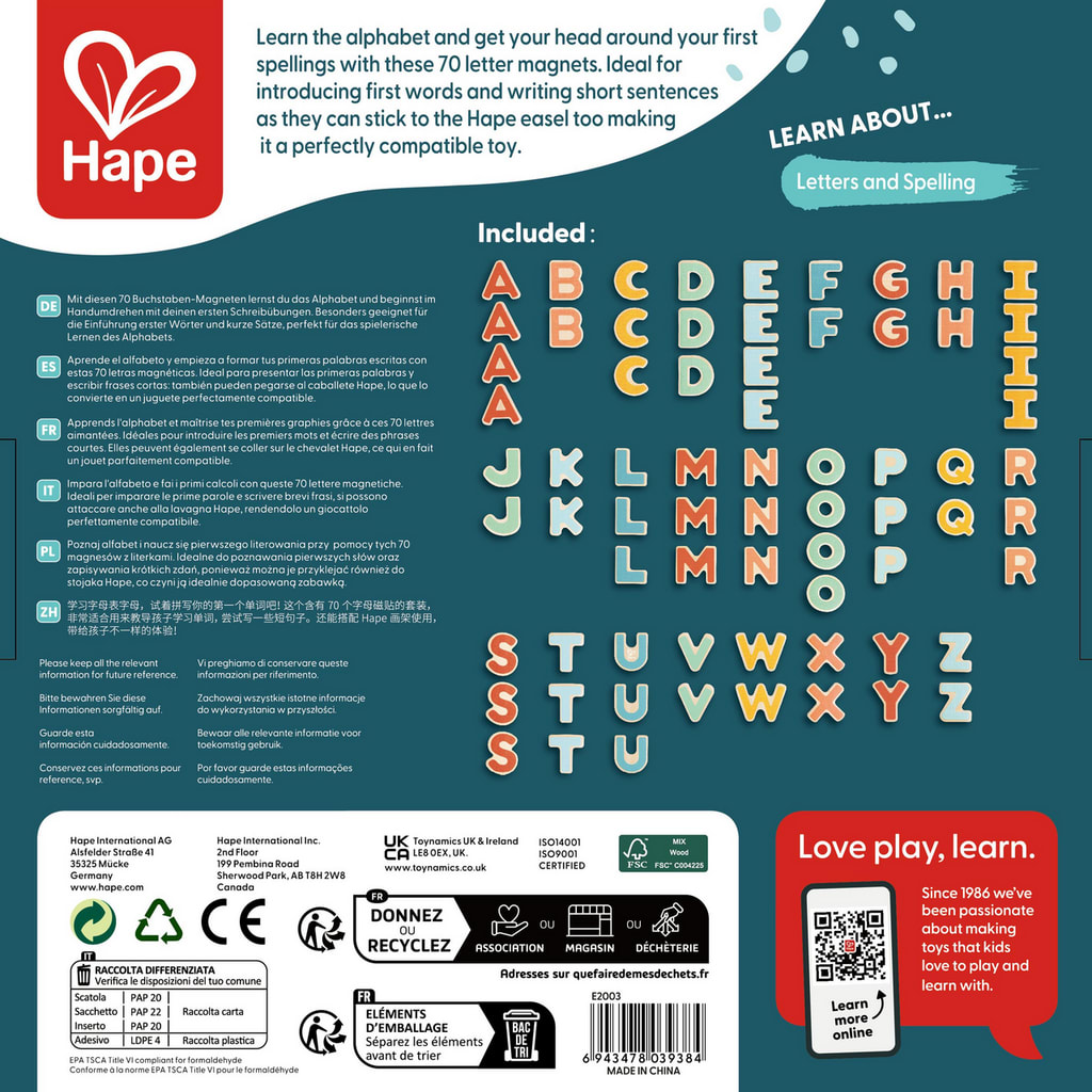 LETRAS MAGNETICAS HAPE4