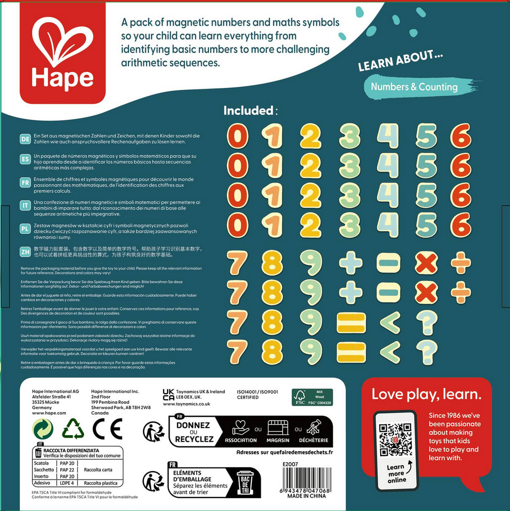 NUMERO MAGNETICOS HAPE3