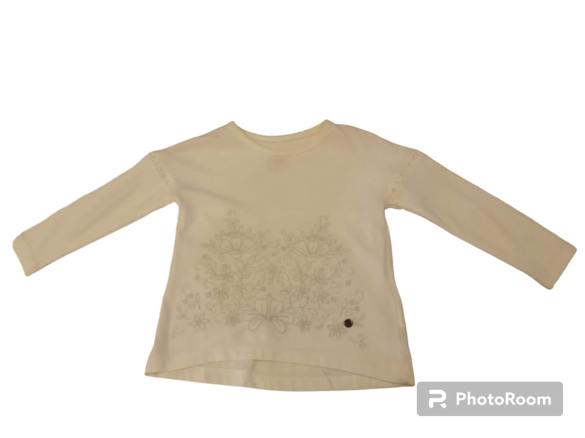 POLERA M/L NIÑA BCO (PN)1