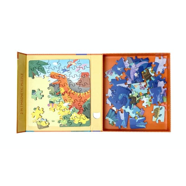 PUZZLE MAGNETICO 2 EN 1 DINOSAURIO2