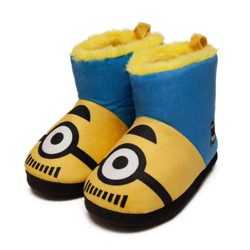 PANTUFLA BOTA NIÑO SMILE MINIONS1