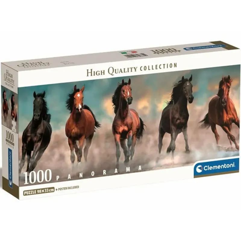 PUZZLE 1000 PIEZAS PANORAMA CABALLOS COMPACT1