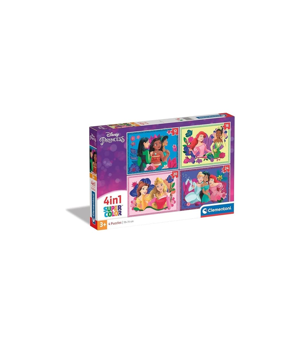 PUZZLE 4 EN 1 PRINCESAS DISNEY1