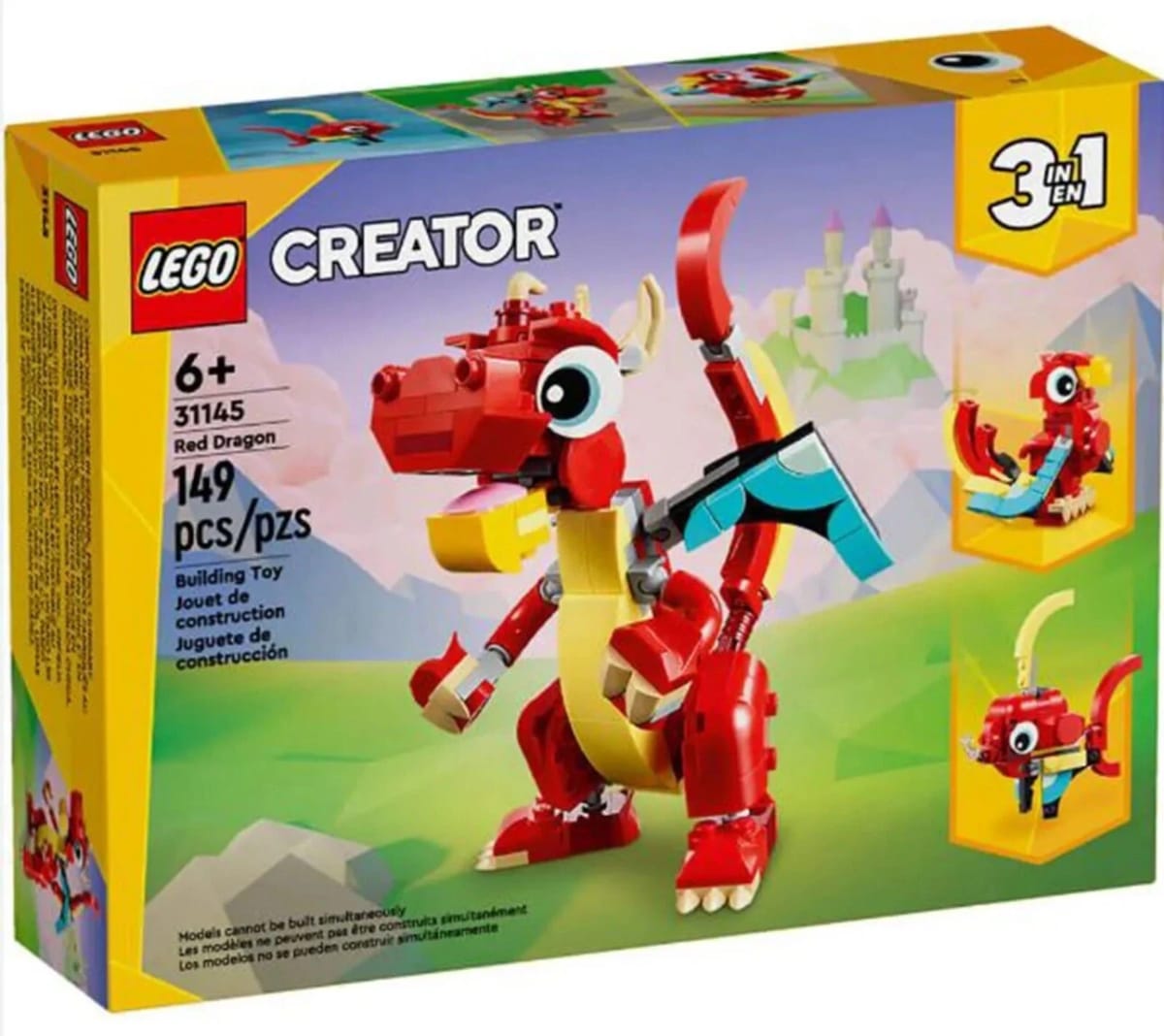 DRAGON ROJO LEGO1