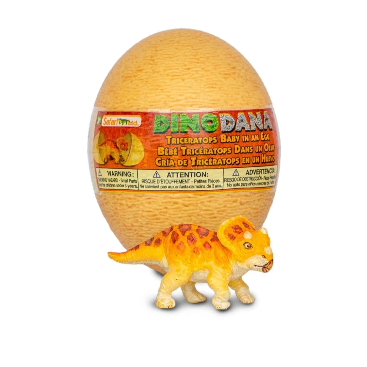 DINO DANA TRICERATOPS BABY WHIT EGG1