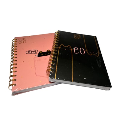 LIBRETA ARGOLLADA GATITO PINK BLACK1