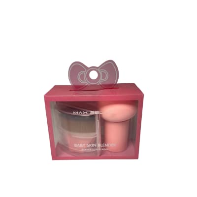 PACK BROCHA Y APLICADOR MAQUILLAJE ROSADO1