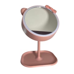 ESPEJO KITTY ROSA LED