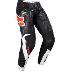 FOX PANTALON KARRERA NEGRO GRIS BLANCO