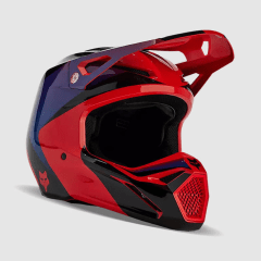 CASCO V1 STREAK ROJO MORADO