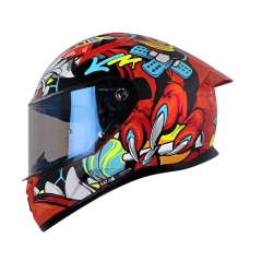 Casco moto shaft 522 sp Tiguerazo NARANJO Mate Integral