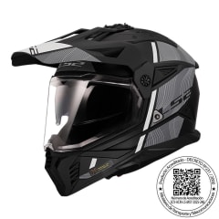 LS2 PIONNER 2 MX702 NEGRO GRIS