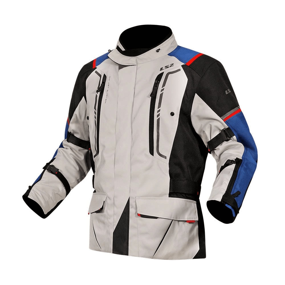 CHAQUETA LS2 NARVIK AZUL NEGRO GRIS ROJO1