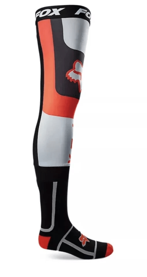 Calcetines Moto Flexair Knee Brace NEGRO ROJO Fox1