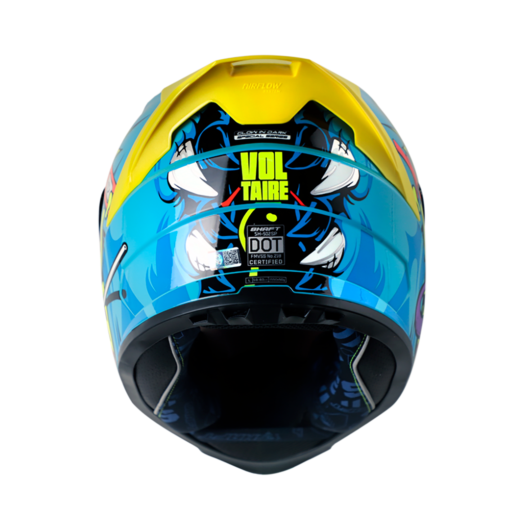 Casco moto shaft 502sp voltaire AZUL brillo  integral2