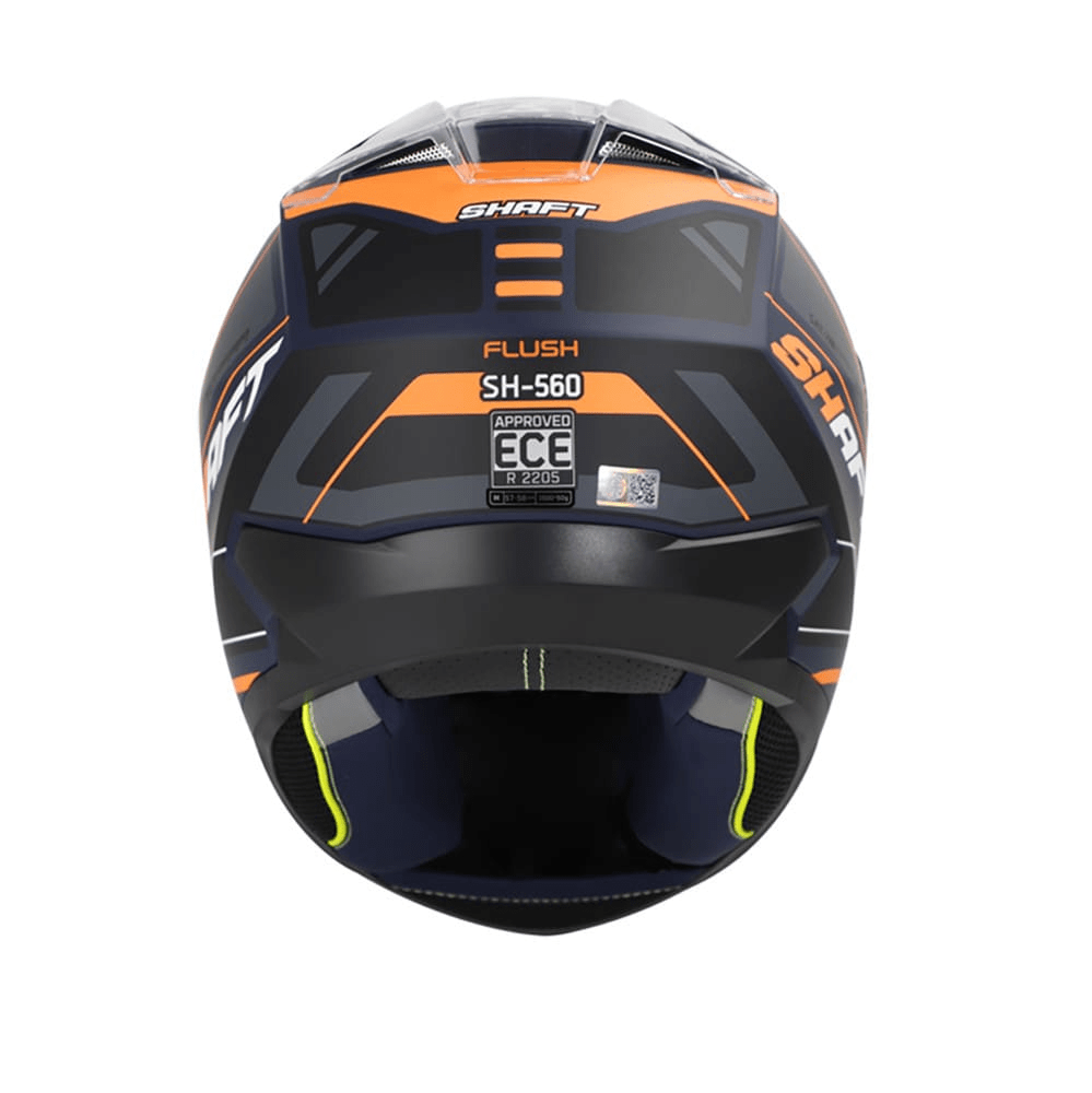 Casco moto shaft 560 flush NEGRO NARANJO integral3