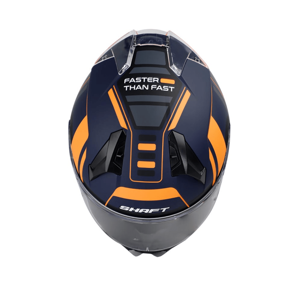 Casco moto shaft 560 flush NEGRO NARANJO integral2
