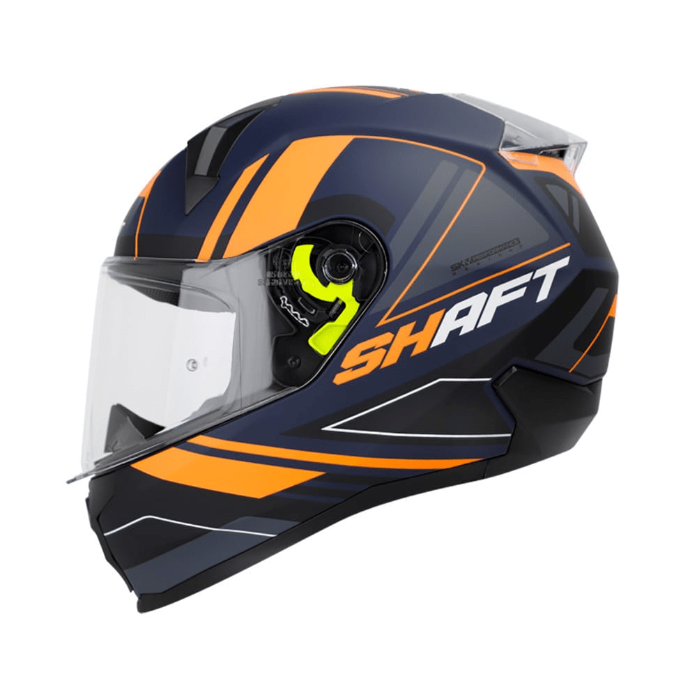 Casco moto shaft 560 flush NEGRO NARANJO integral1