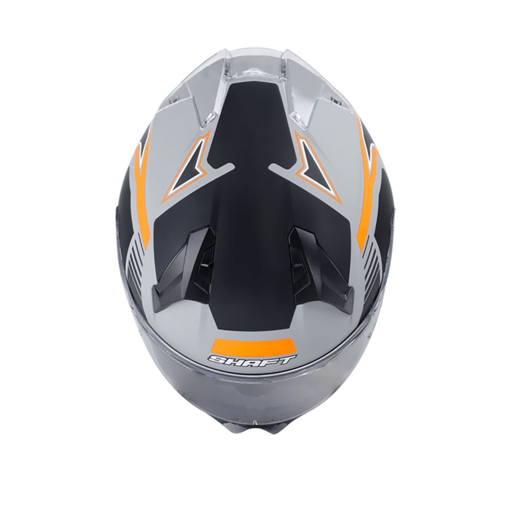 Casco moto shaft 560 lemans GRIS NARANJO integral2