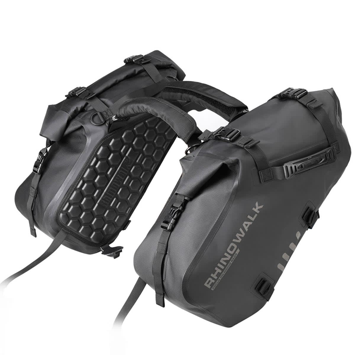 Bolsos laterales para moto Rhinowalk 28 litros1