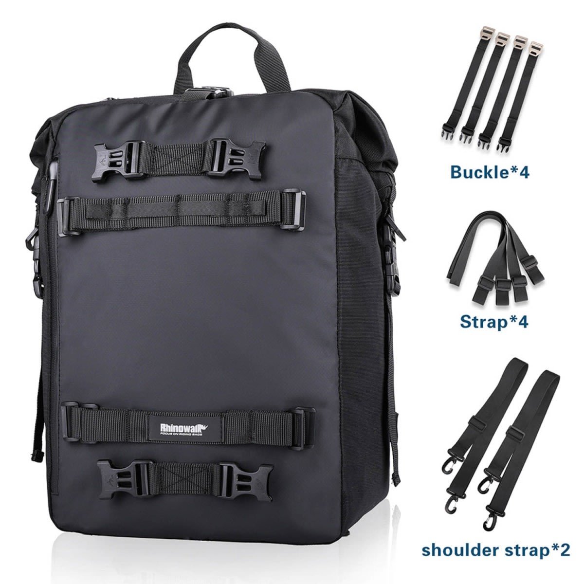 Bolso impermeable para moto rhinowalk 30 litros multi uso2