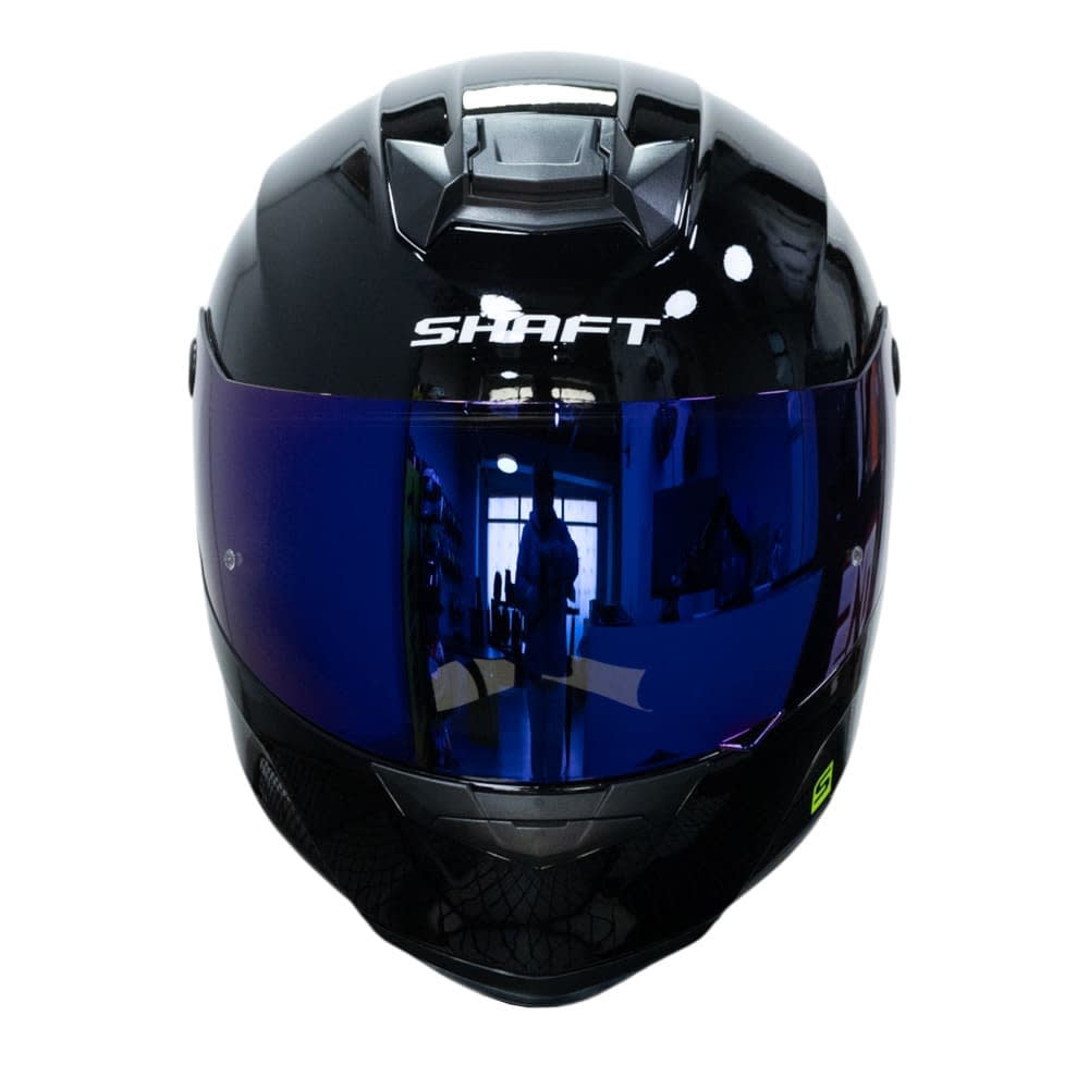Casco moto shaft 502sp solid NEGRO AZUL integral2