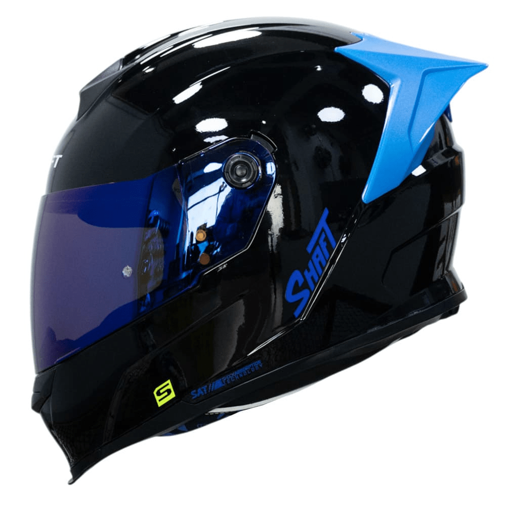 Casco moto shaft 502sp solid NEGRO AZUL integral1