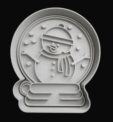 CORTADOR DE GALLETA DE NAVIDAD BOLAS DE NIEVE