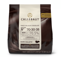 CALLEBAUT CHOCOLATE AMARGO 70-30-38 - 70,5% 400 GR