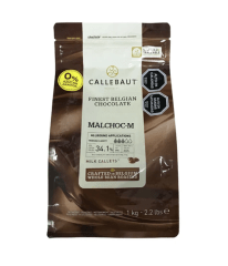 CALLEBAUT CHOCOLATE DE LECHE MALCHOC-M 34,1% - 1 KG