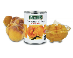 DURAZNO CUBITOS AL JUGO 580 G PERELLO