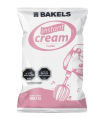 INSTANT CREAM FRUTILLA 600G BAKELS