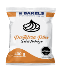 CREMA PASTELERA NARANJA 400GR - BAKELS