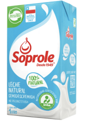 LECHE SOPROLE SEMIDESCREMADA 1 LITRO