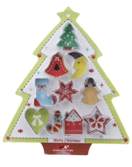 CORTADOR DE GALLETAS 10 PCS 57012 NAVIDAD