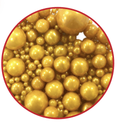 SPRINKLES MULTITAMAÑO DORADO MOSTAZA - 50 GR