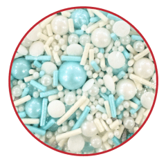 ADORNO DE PASTEL 50G - VARIADAS BABY SHOWER AZUL