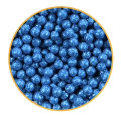 PERLA DIAMANTADA MEDIANA 50 GR - AZUL REY