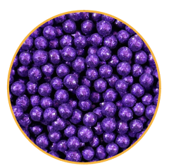 PERLA DIAMANTADA MEDIANA 50 GR - MORADA