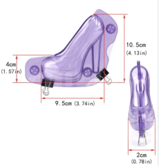 MOLDE DE ZAPATO TACON DE ACRILICO