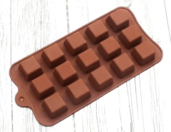 MOLDE DE SILICONA P/CHOCO JSC2773 - CUADRADO