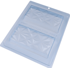 MOLDE DE CHOCOLATE 3 PARTES BARRA TRIANGULO