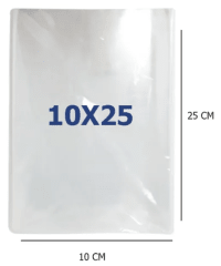 BOLSA DE CELOFÁN 10X25CM 100 UNIDADES