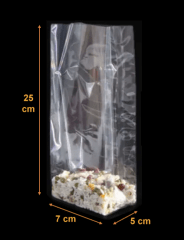 BOLSAS CELOFAN FONDO MEDIO 7X25X5CM 10 UNIDADES