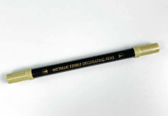 LAPIZ METALIZADO DORADO DOBLE PUNTA